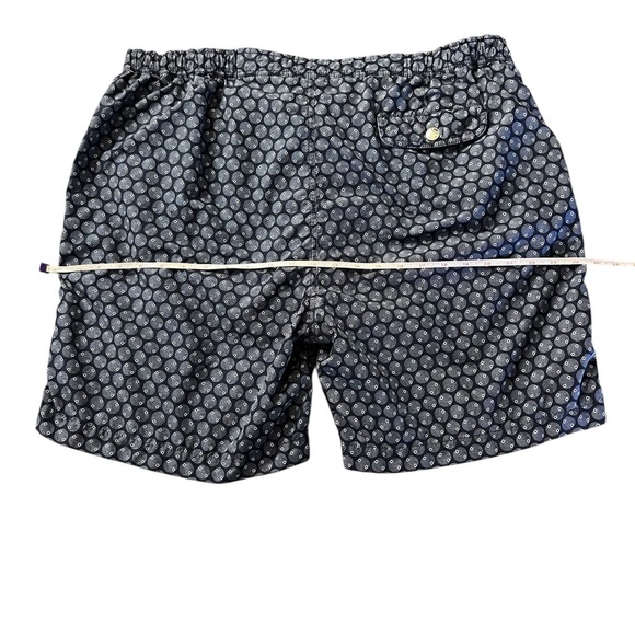 Peter Millar Blue and White Lined Swim Trunks Size XL - Picture 10 of 13